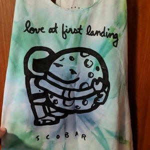 Graphic Racer-back Tank Top